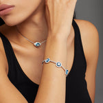 Load image into Gallery viewer, Against Evil Eye Five Eye Bracelet