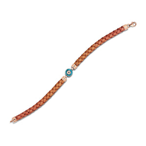 Against Evil Eye Leather Bracelet