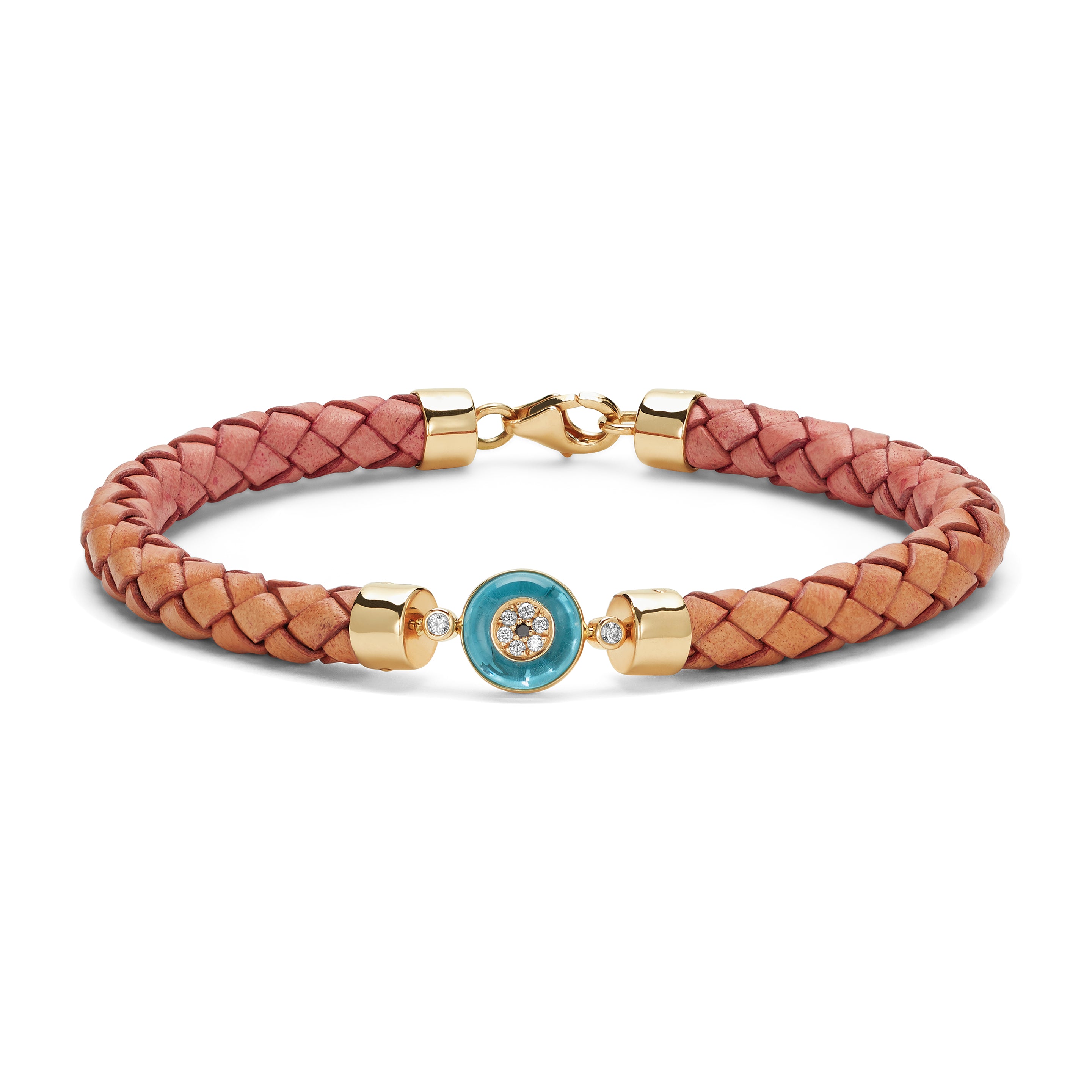 Against Evil Eye Leather Bracelet