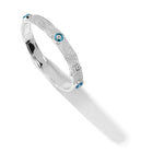 Load image into Gallery viewer, Against Evil Eye Pave Bangle
