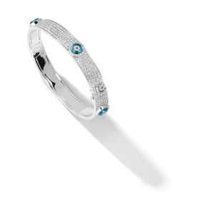 Against Evil Eye Pave Bangle