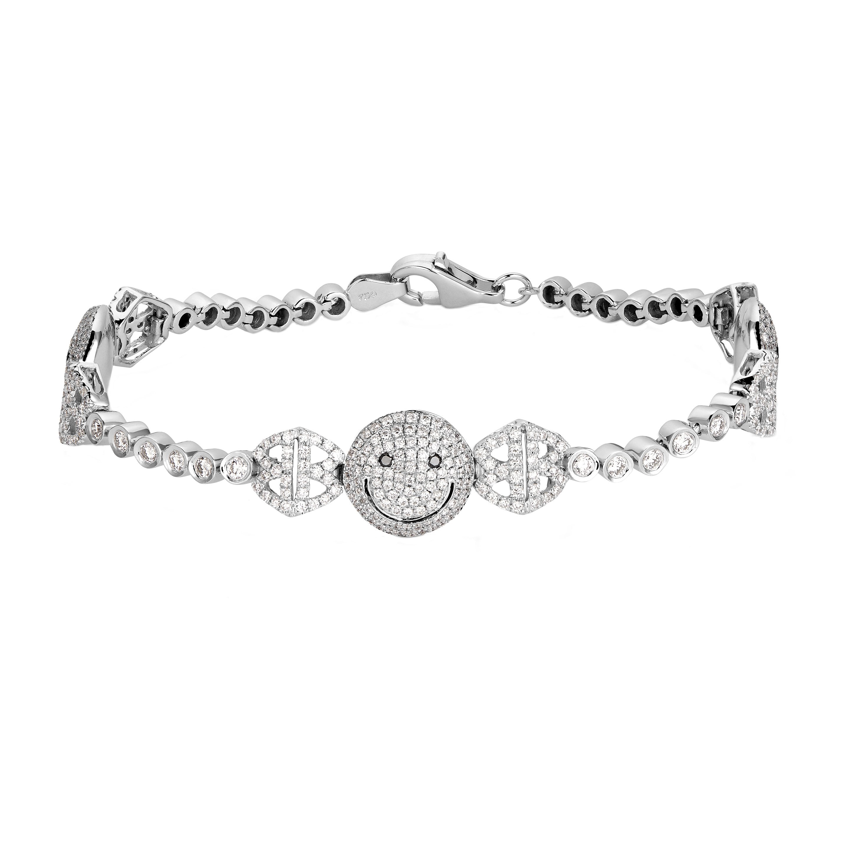 2B Happy Small Three Face Bracelet